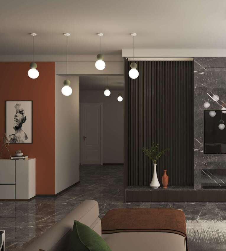 Lampada a sospensione con sfera vetro per cucina moderna lampadina G9