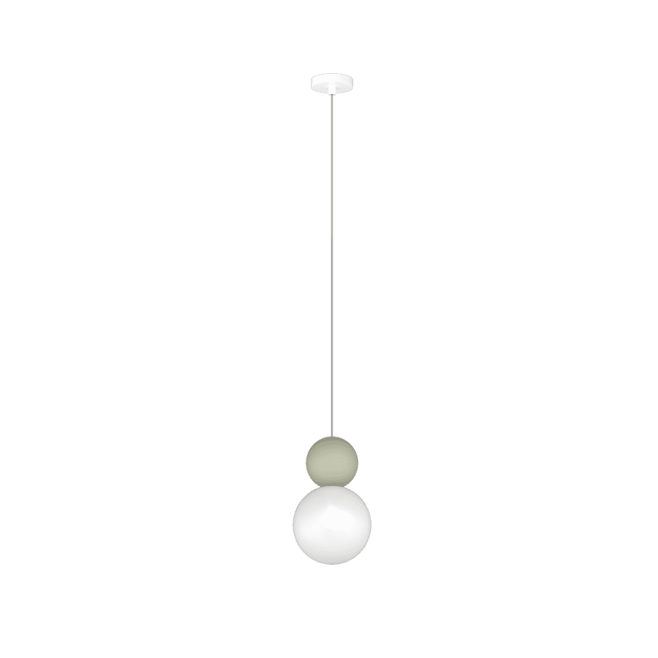 Lampada a sospensione con sfera vetro per cucina moderna lampadina G9
