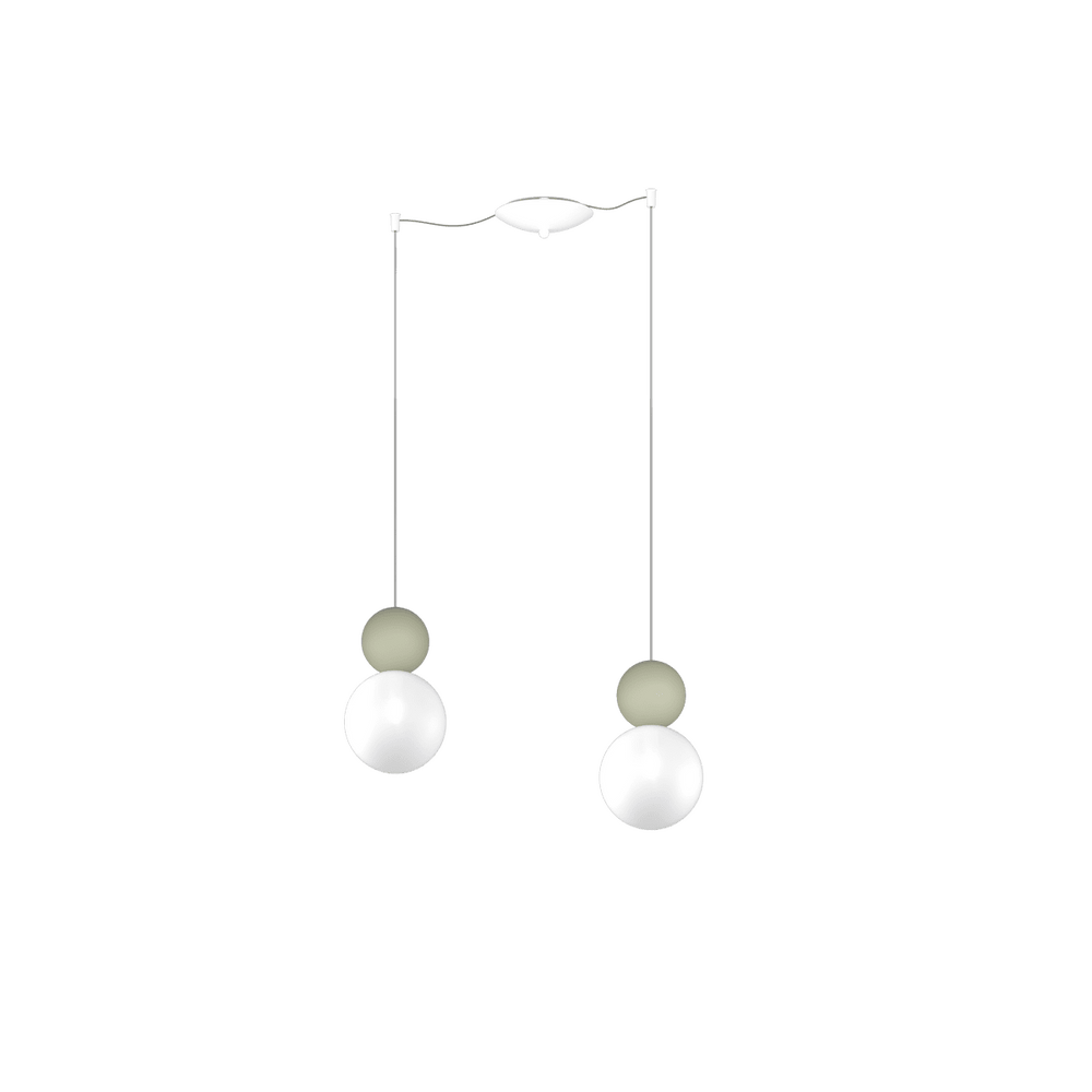 Sospensione da cucina decentrata 2 o 3 luci sfere lampadina G9