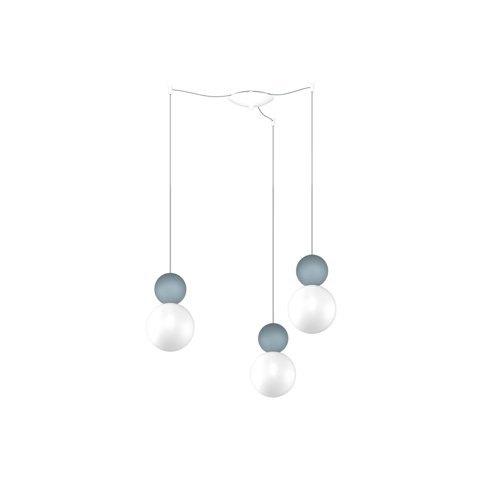 Sospensione da cucina decentrata 2 o 3 luci sfere lampadina G9