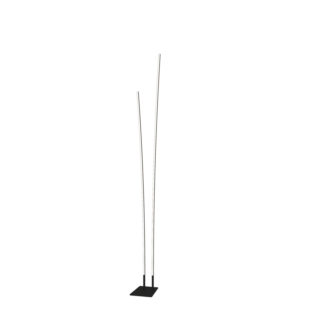 Piantana moderna 2 aste led 48W cct 3000K/4000K altezza 191cm