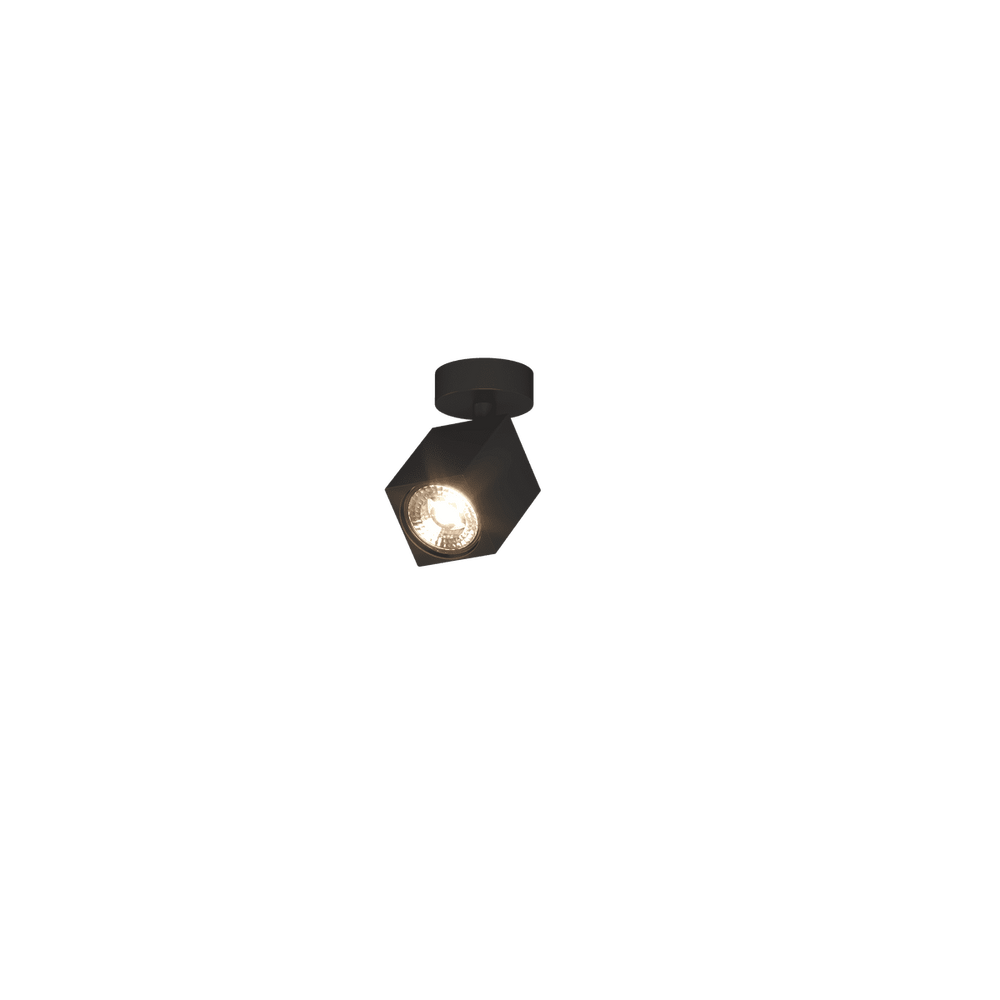 Faretto a spot moderno quadrato orientabile lampadina GU10