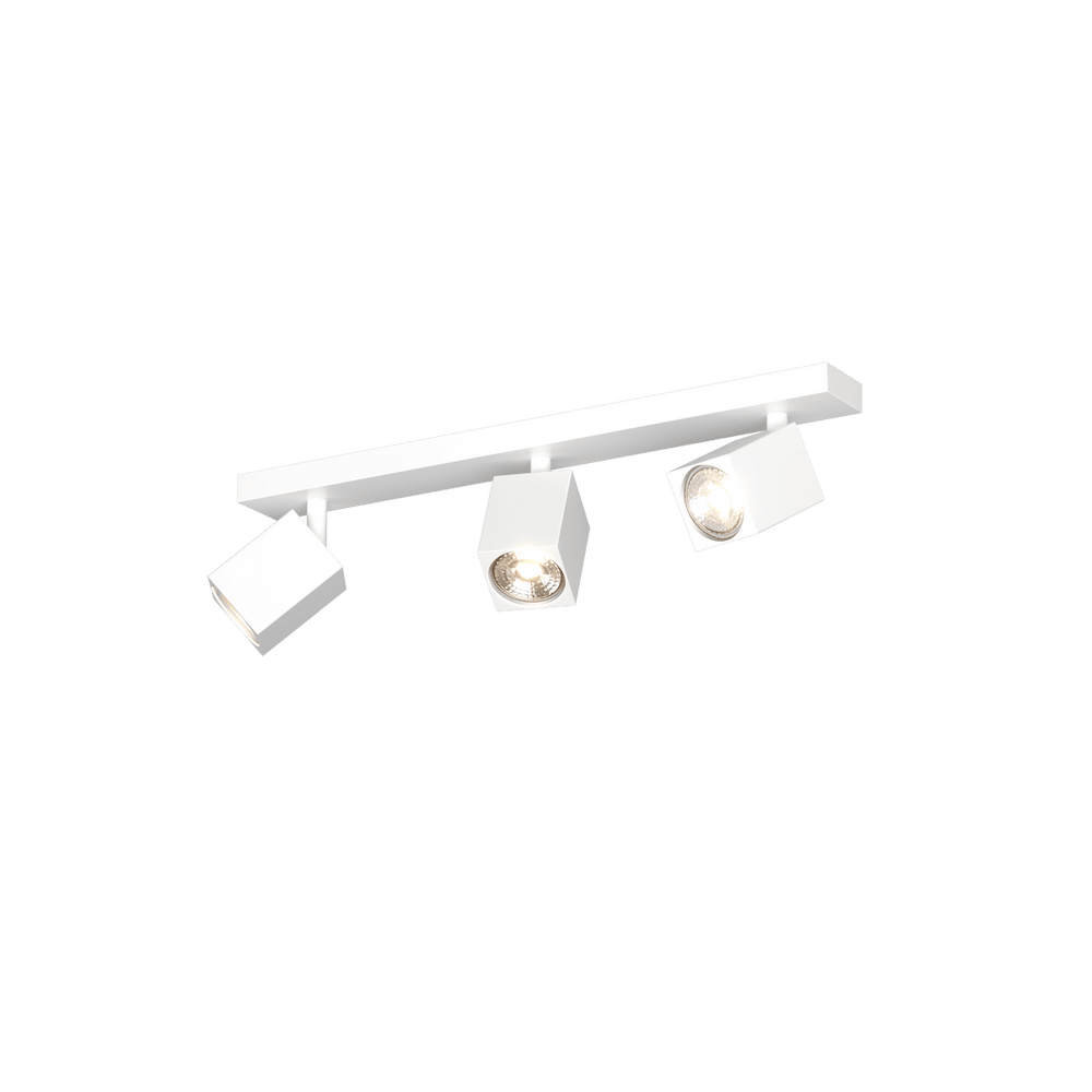Faretto con spot moderno 3 luci orientabili GU10 larghezza 46cm