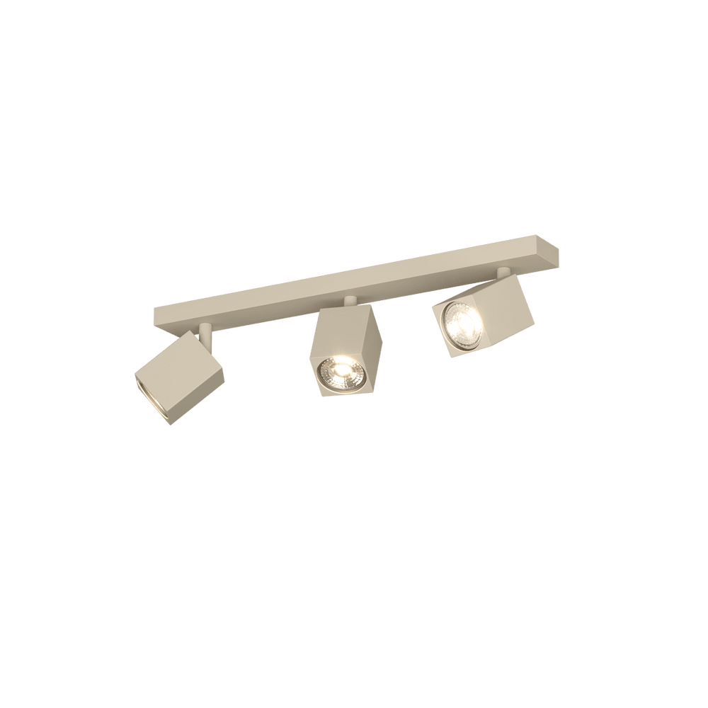 Faretto con spot moderno 3 luci orientabili GU10 larghezza 46cm