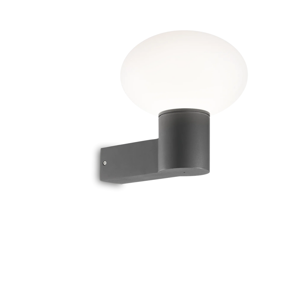 Lampada da parete per esterno antracite