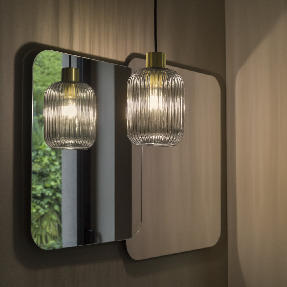 Lampada sospensione verde o fumee per camera da letto