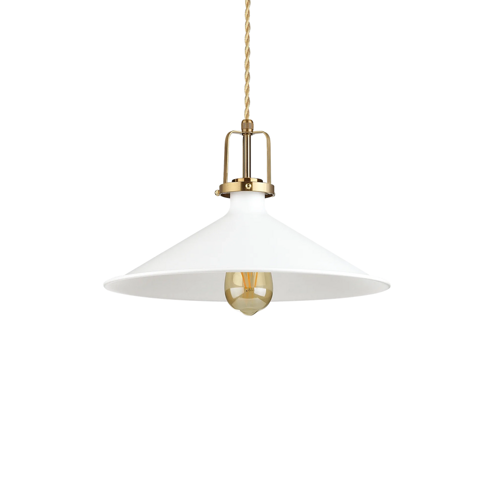 Lampada sospensione per cucina in metallo bianca o nera