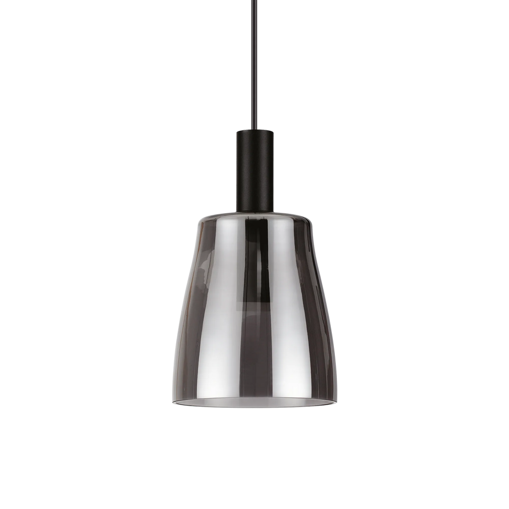 Sospensione in metallo con vetro fumee per cucina