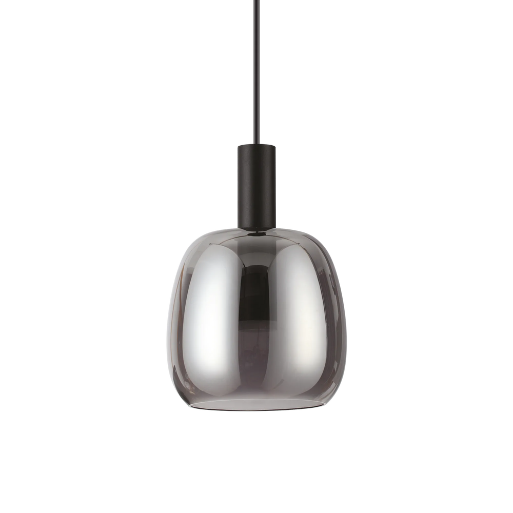 Lampada sospensione per cucina in metallo con diffusore fumee sfumato