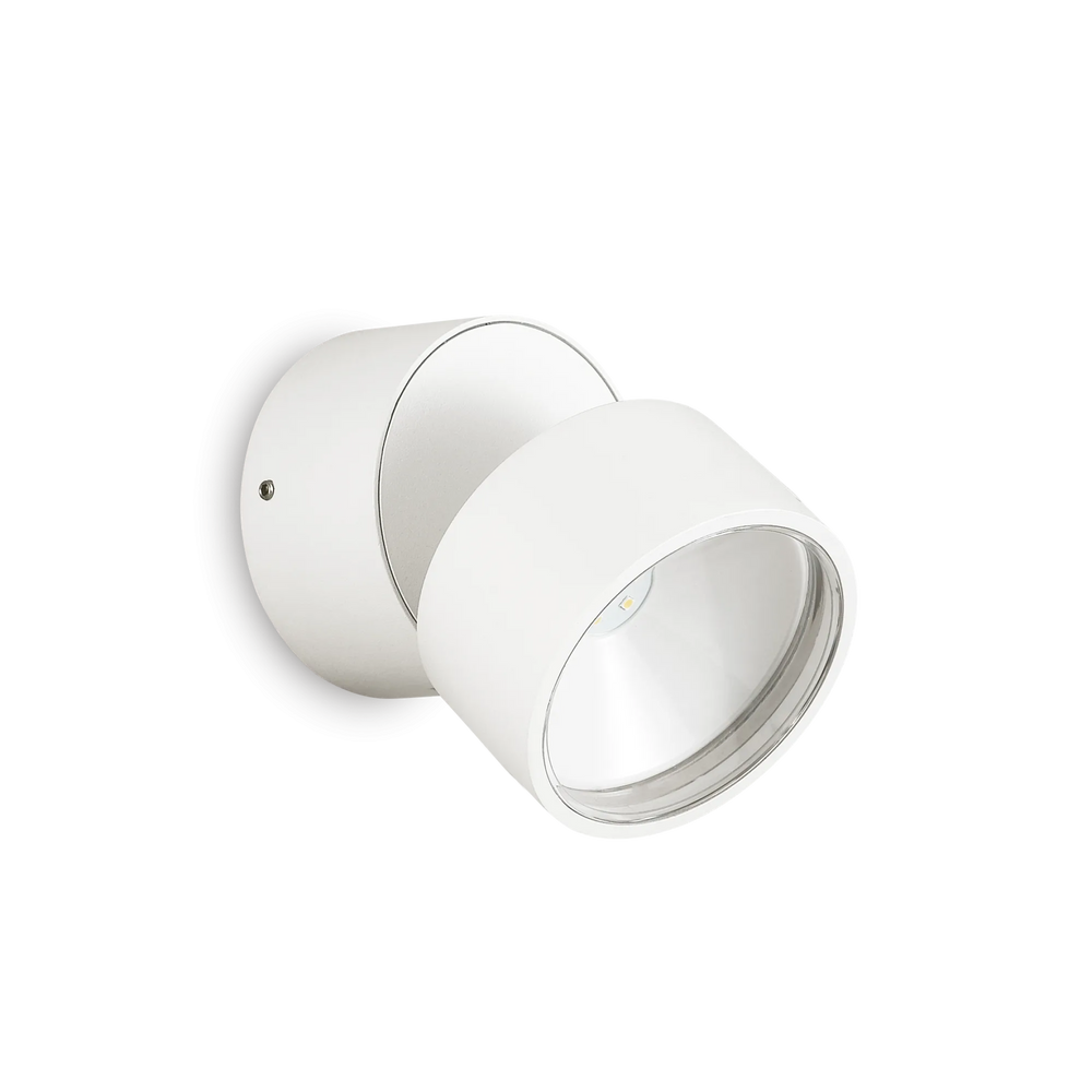 Lampada da parete con led inclinabile bianca esterno