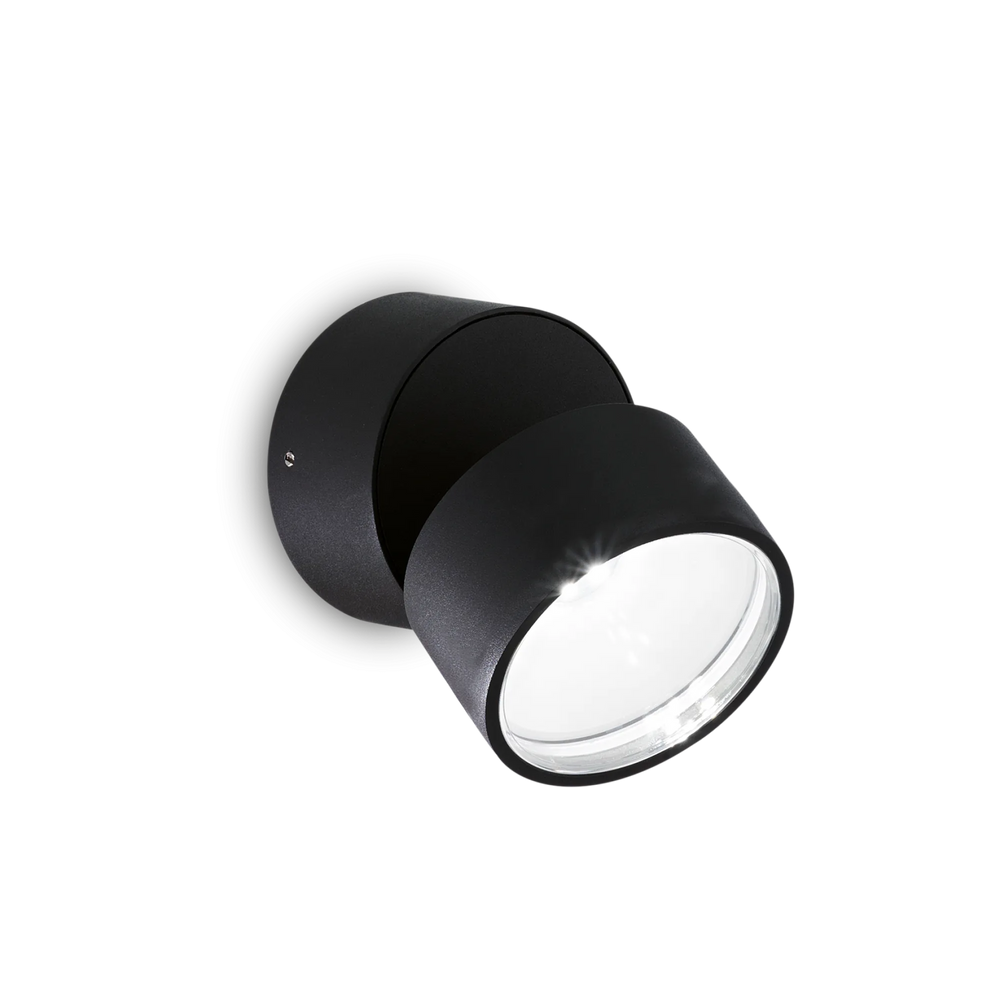 Moderne schwarze LED-Wandleuchte 4000K für den Außenbereich