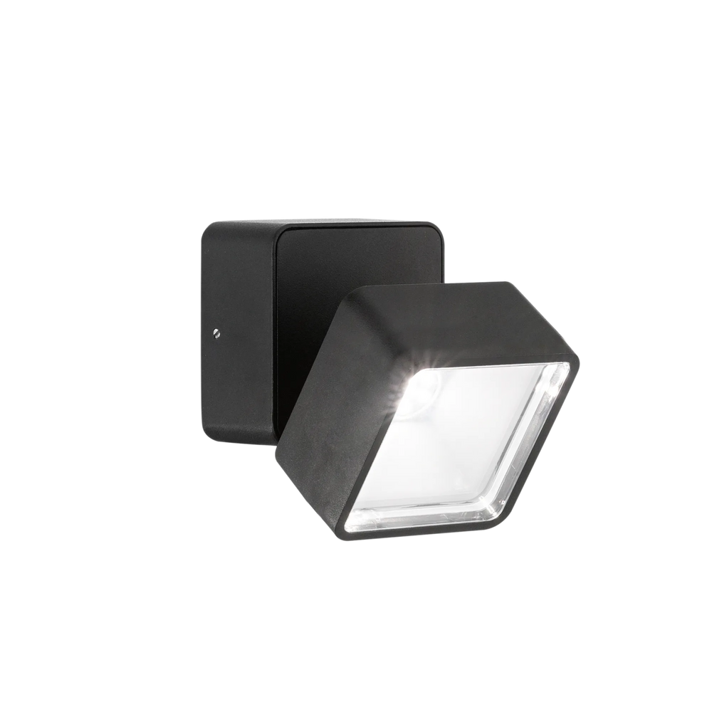 Applique da esterno nero led 7w 4000k