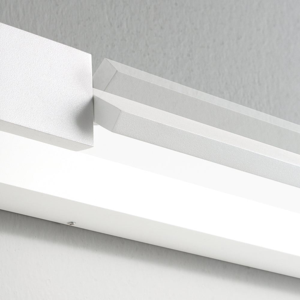 Weiße LED-Wandleuchte aus Metall, 45 cm, 60 cm oder 90 cm breit