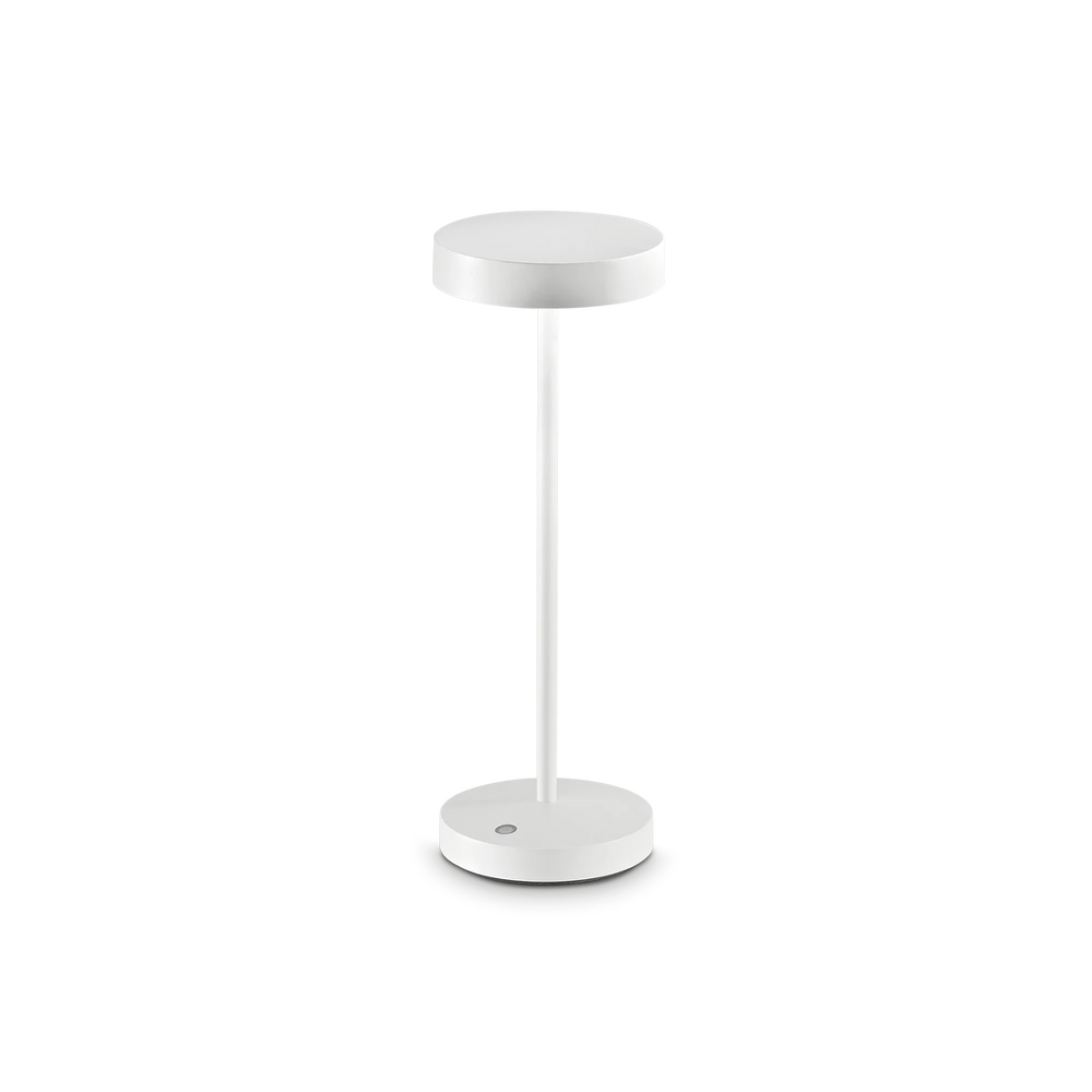 Lampada tavolo bianca in alluminio led