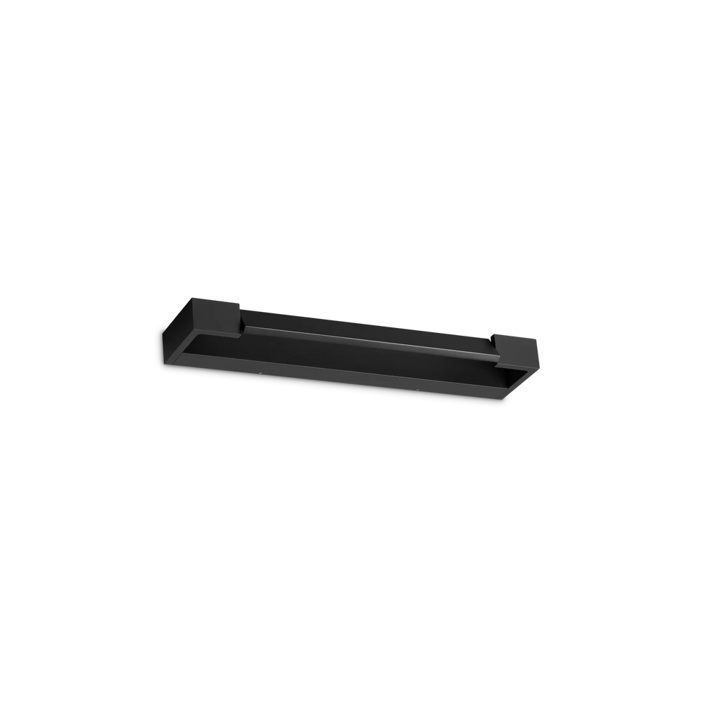 Lampada da parete led metallo nero interno larghezza 45cm 60cm o 90cm