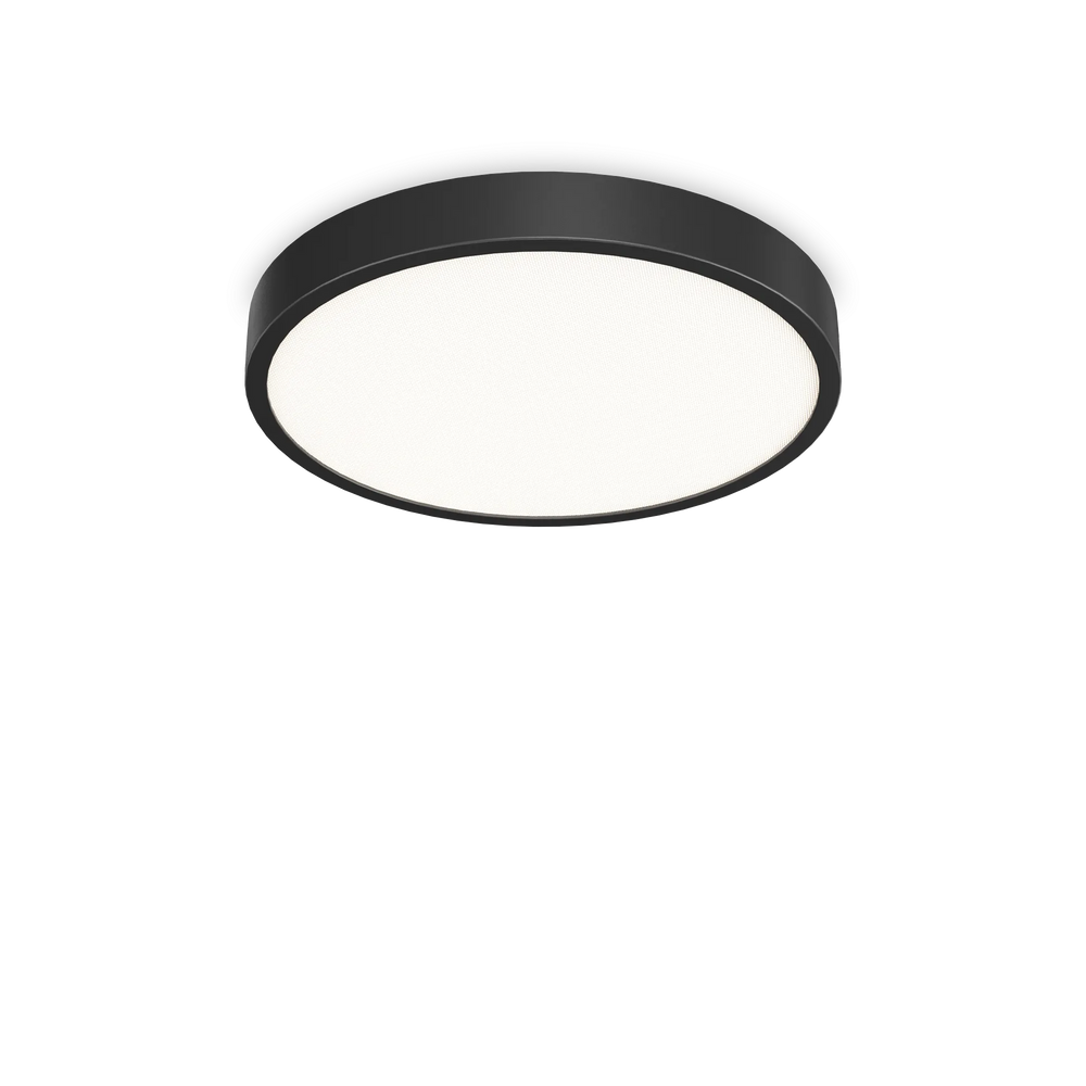 Plafoniera led moderna in metallo nera