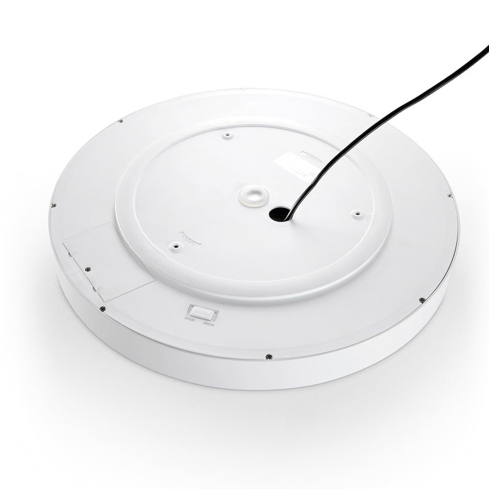 Plafoniera led moderna in metallo nera