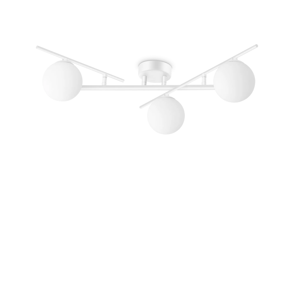 Plafoniera per soggiorno bianca moderna