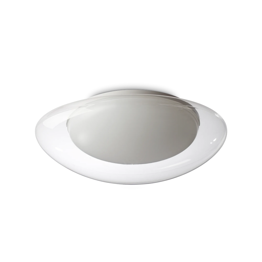 Applique da parete per bagno led doppio diffusore opale e trasparente