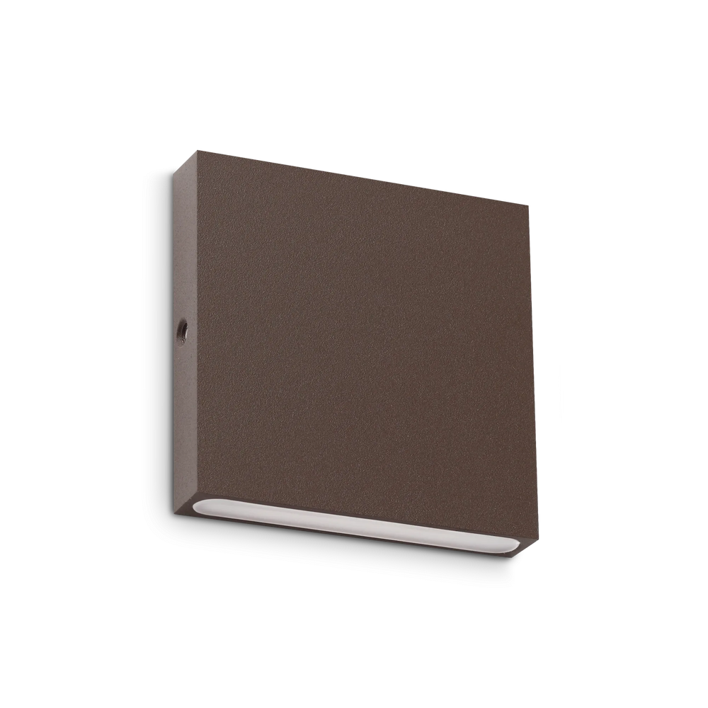 Moderne kaffeefarbene Aluminium-Außenwandleuchte