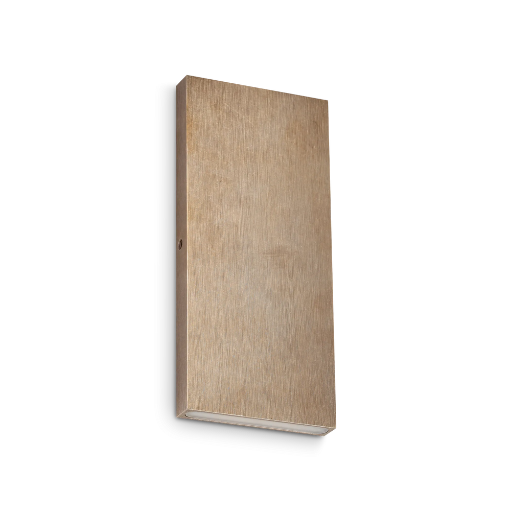 Applique moderna per esterno da parete colore ottone led