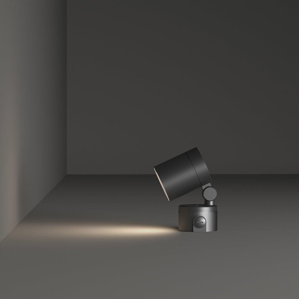 Faretto picchetto da giardino per esterno nero alluminio