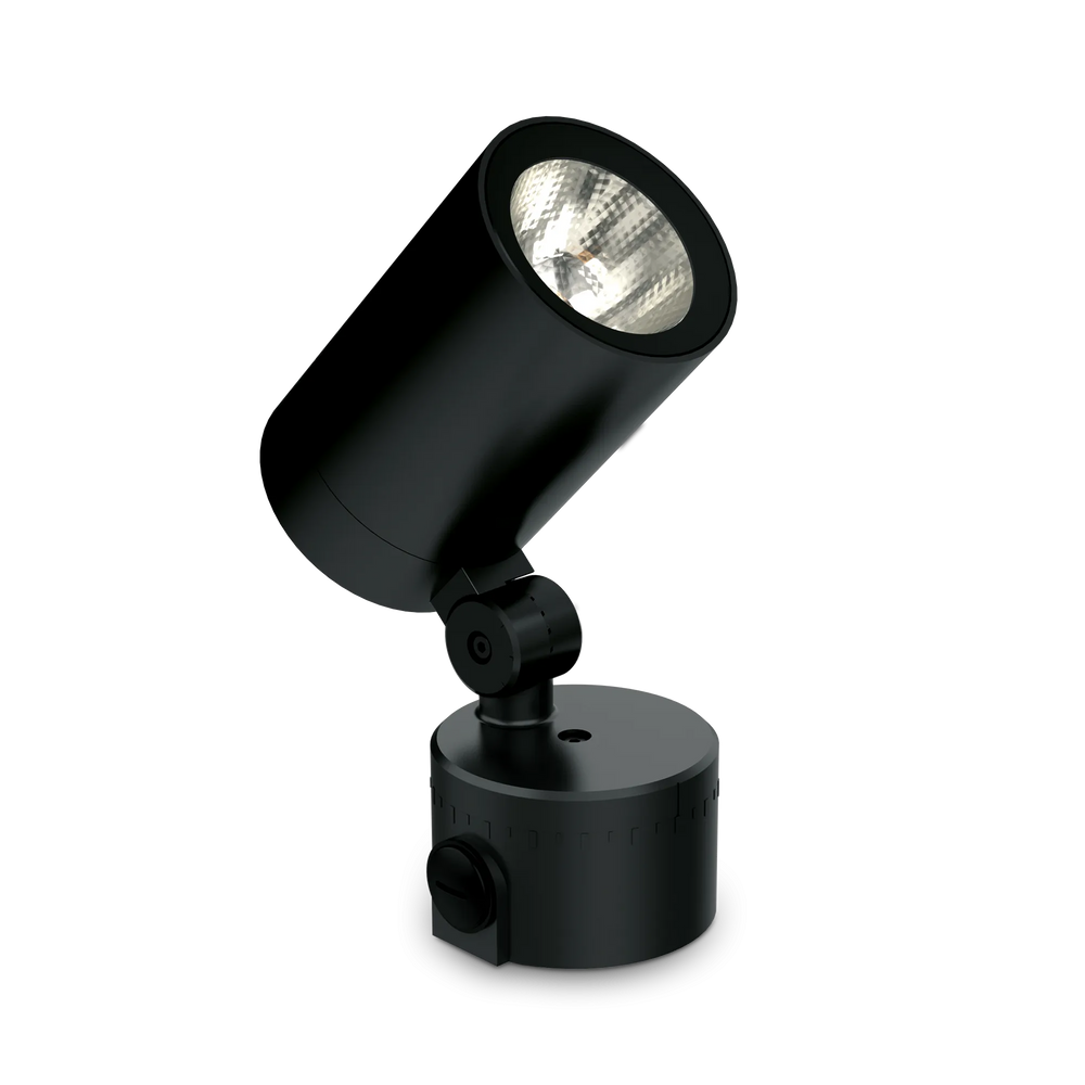 Faretto picchetto da giardino per esterno nero alluminio