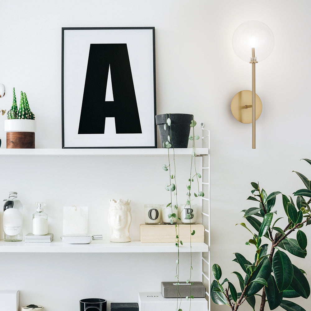 Applique da parete montatura in metallo cromo o ottone antico