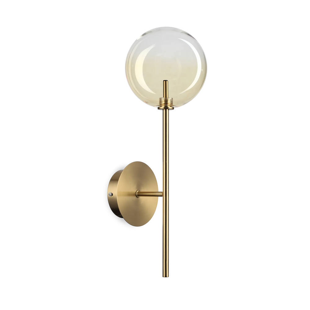 Applique da parete montatura in metallo cromo o ottone antico