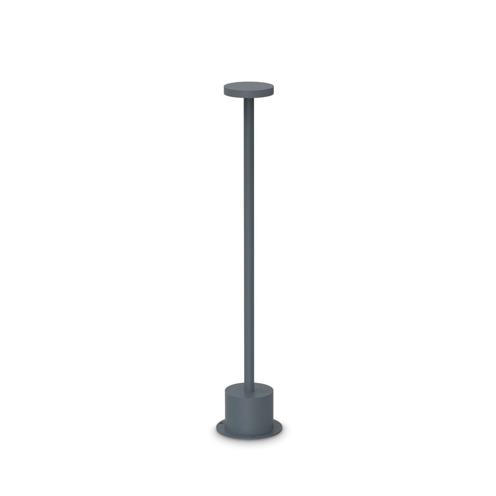Lampada da terra per giardino altezza 50cm antracite in alluminio