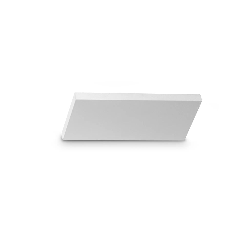 Applique moderna bianca in alluminio con led