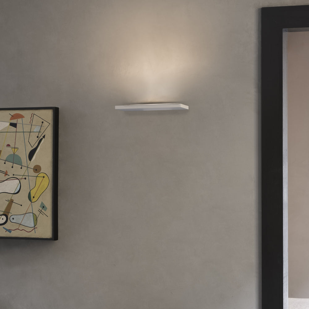 Applique moderna bianca in alluminio con led