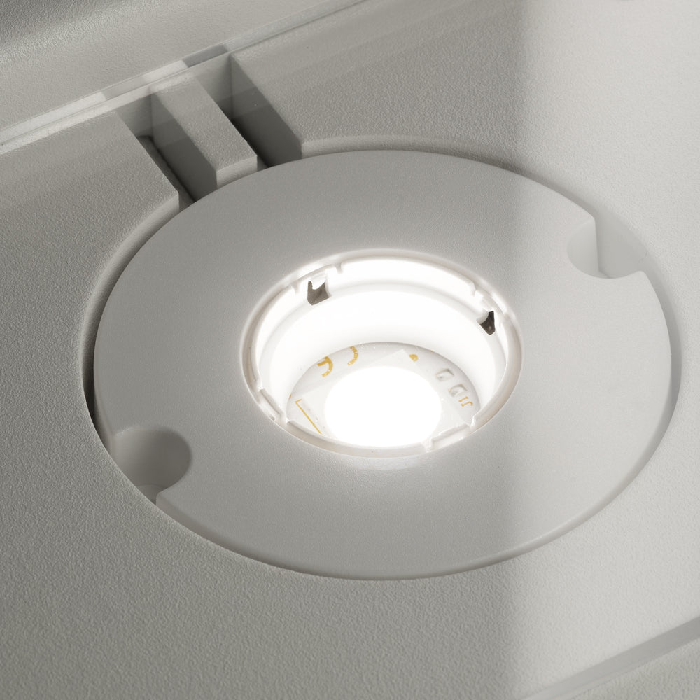 Applique moderna bianca in alluminio con led