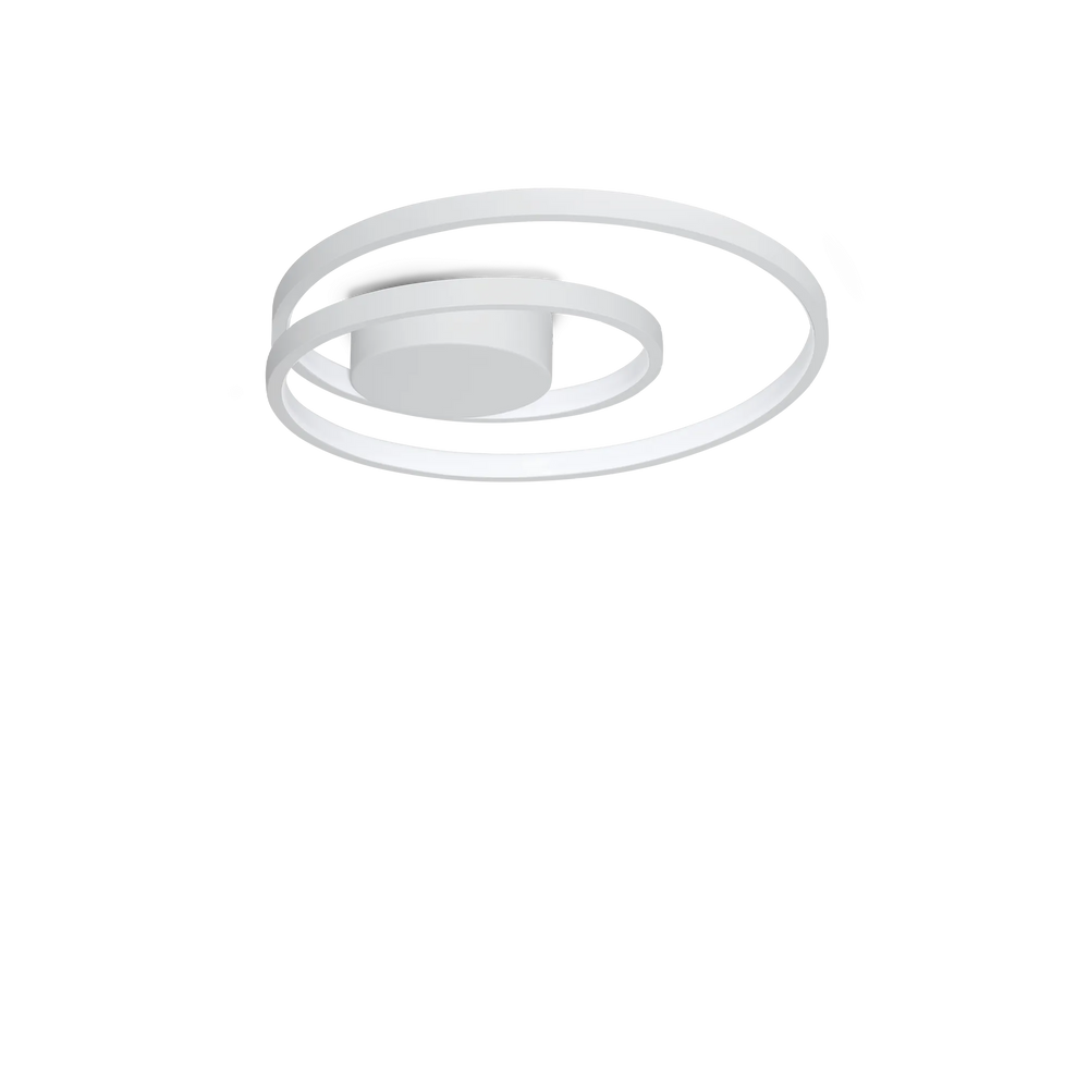 Plafoniera led in metallo bianca nera o ottone diametro 60cm