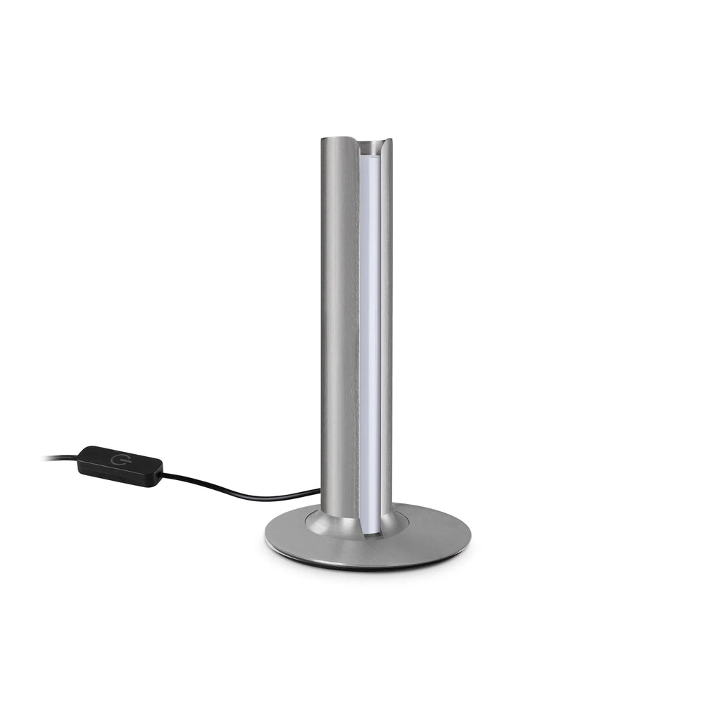 Lampada da tavolo led moderna a forma di cilindro