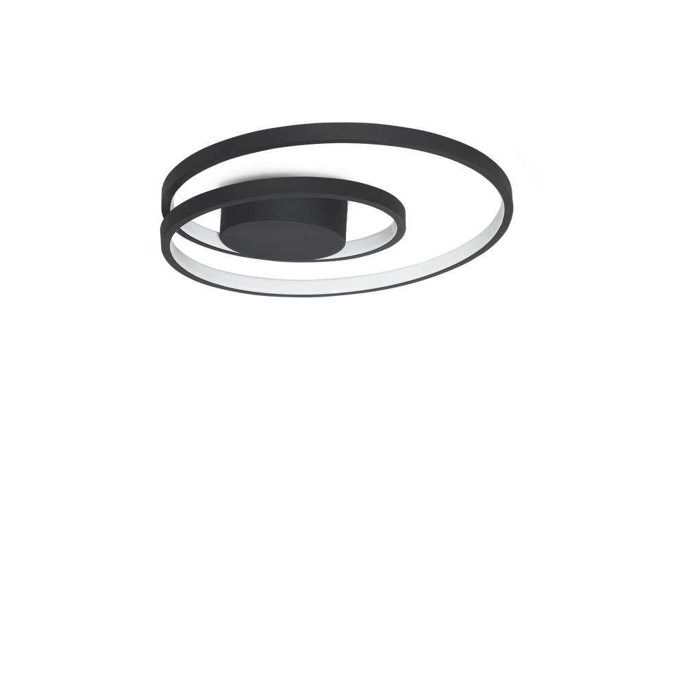 Plafoniera led in metallo bianca nera o ottone diametro 60cm