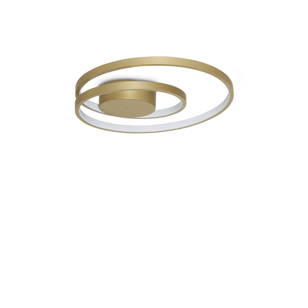 Plafoniera led in metallo bianca nera o ottone diametro 60cm