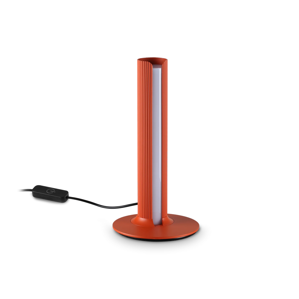 Lampada da tavolo led moderna a forma di cilindro
