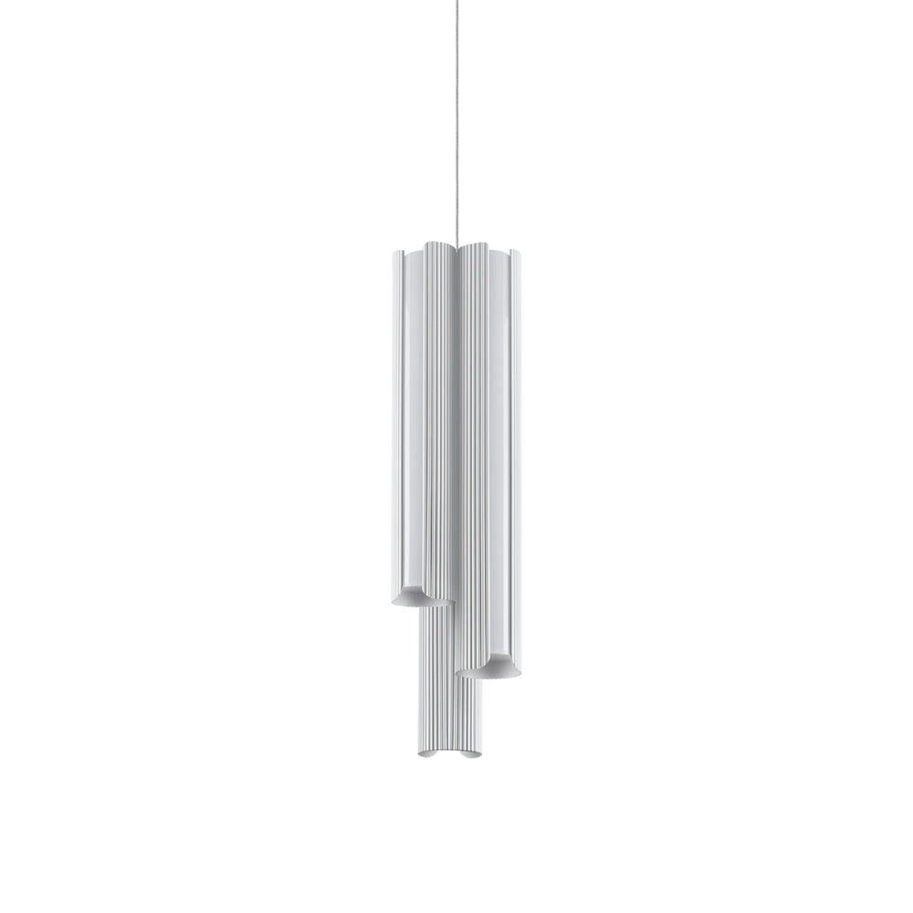 Sospensione 3 luci a cilindro led moderna