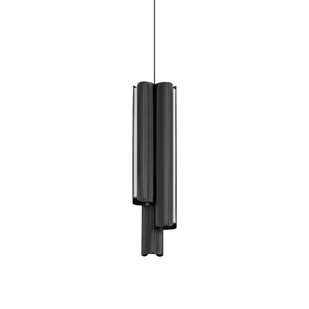 Sospensione 3 luci a cilindro led moderna