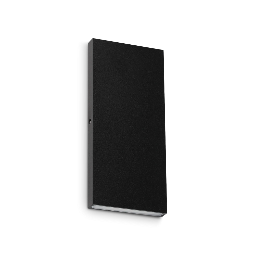 Applique da parete per esterno facciata nera ip65 led bianco caldo