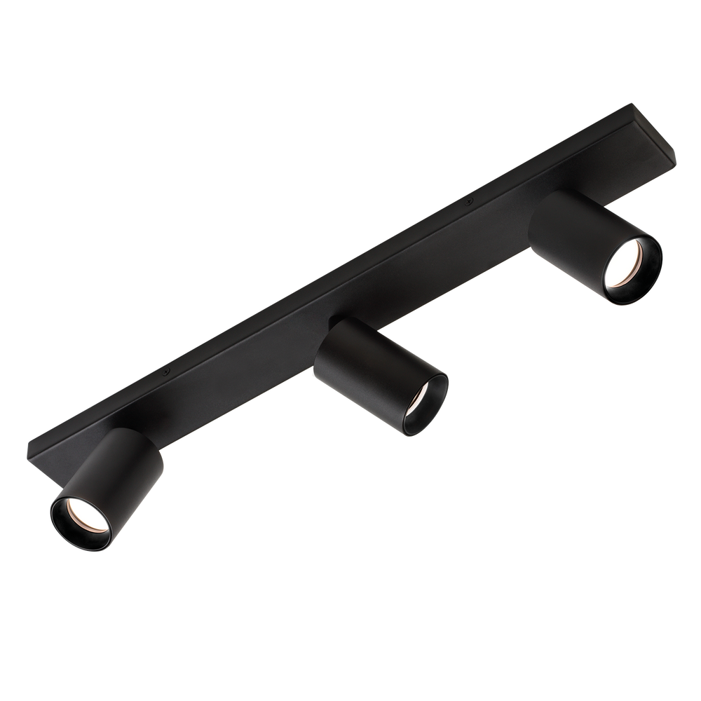 Plafoniera moderna da soffitto con 3 spot orientabili