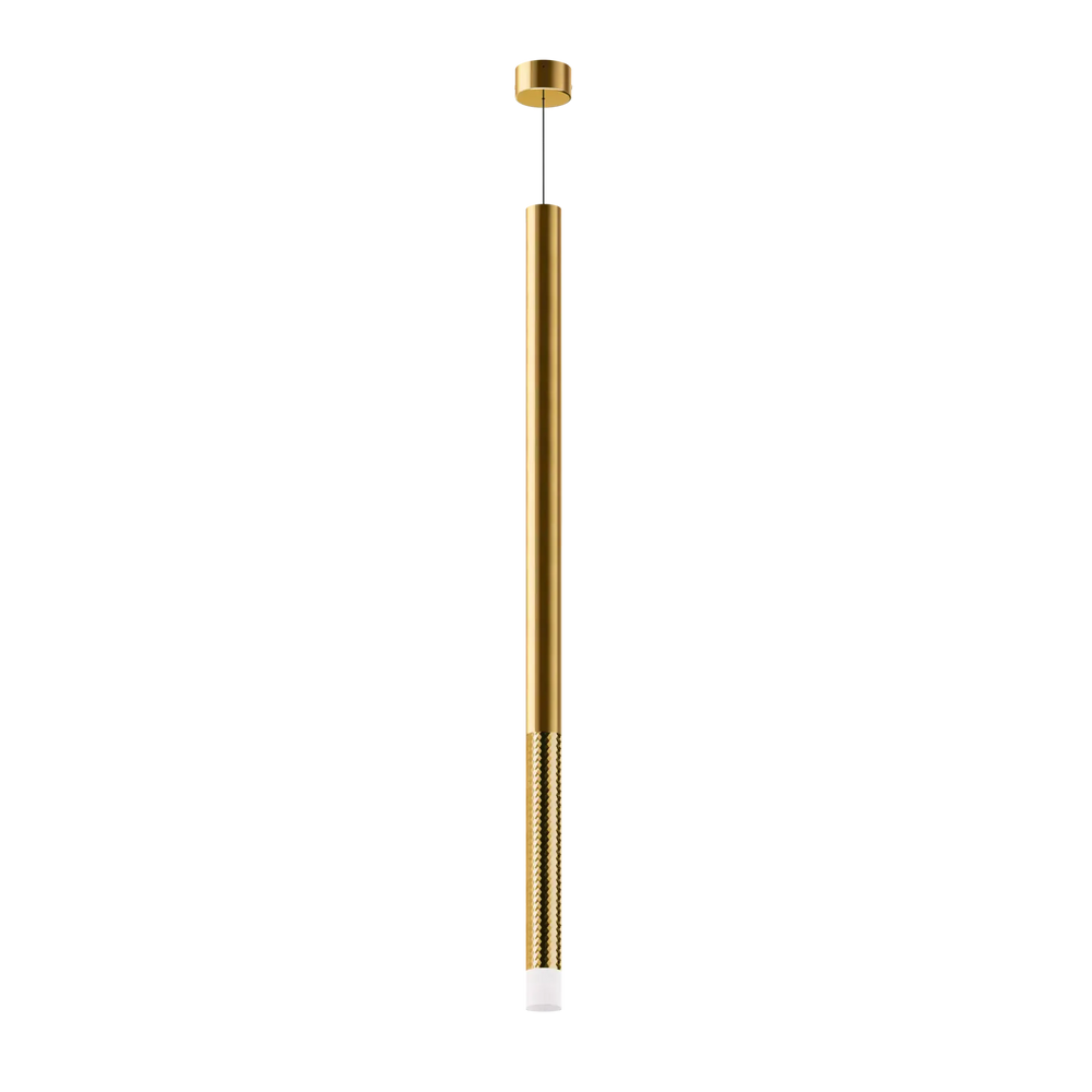 Linea light Puccini Sospensione moderna a tubo led altezza 90cm