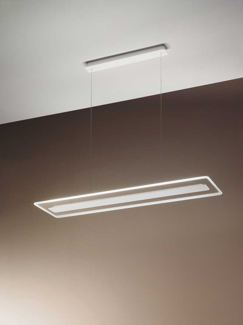 Linea light antille lampadario moderno led 44w illuminazione tavolo
