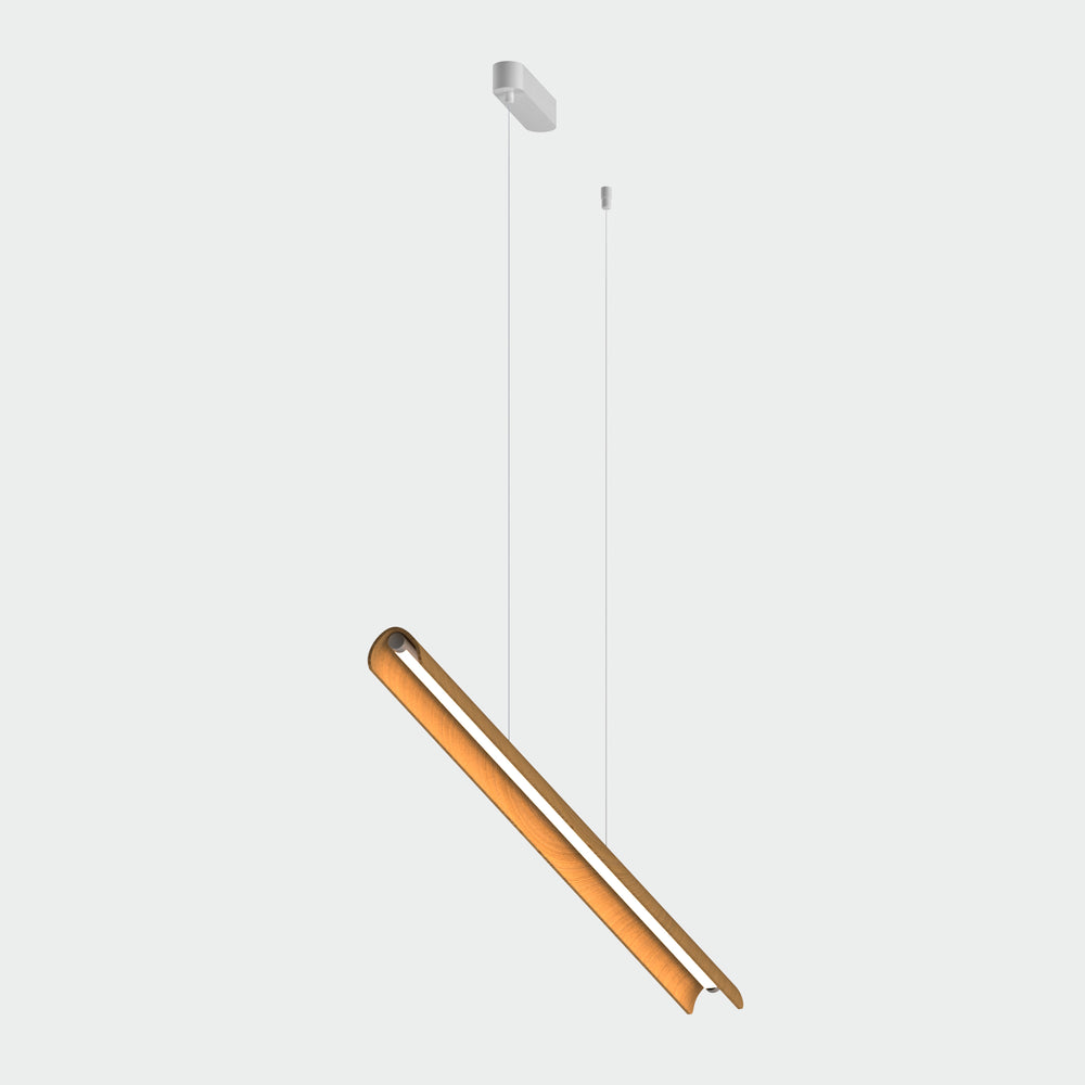 Lampada a sospensione tavolo da pranzo legno naturale led dimmerabile 150cm