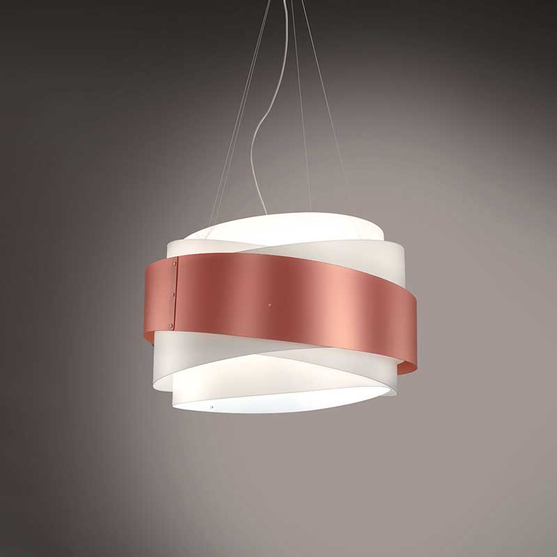 Lampadario moderno di design colorato 3 luci E27