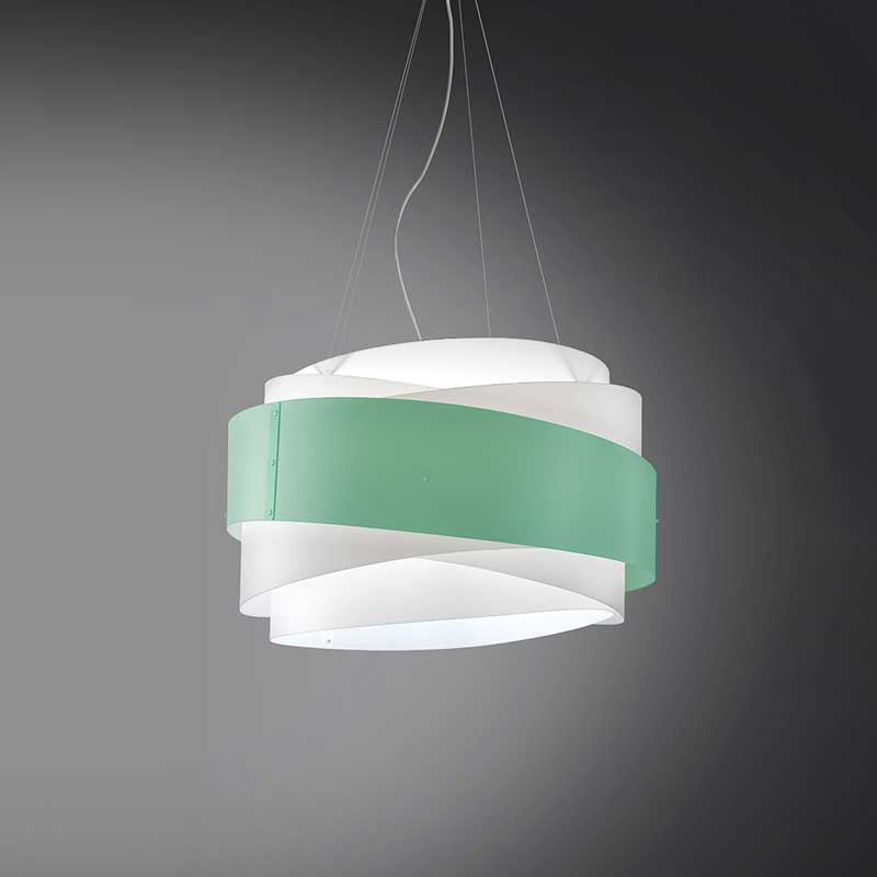 Lampadario moderno di design colorato 3 luci E27