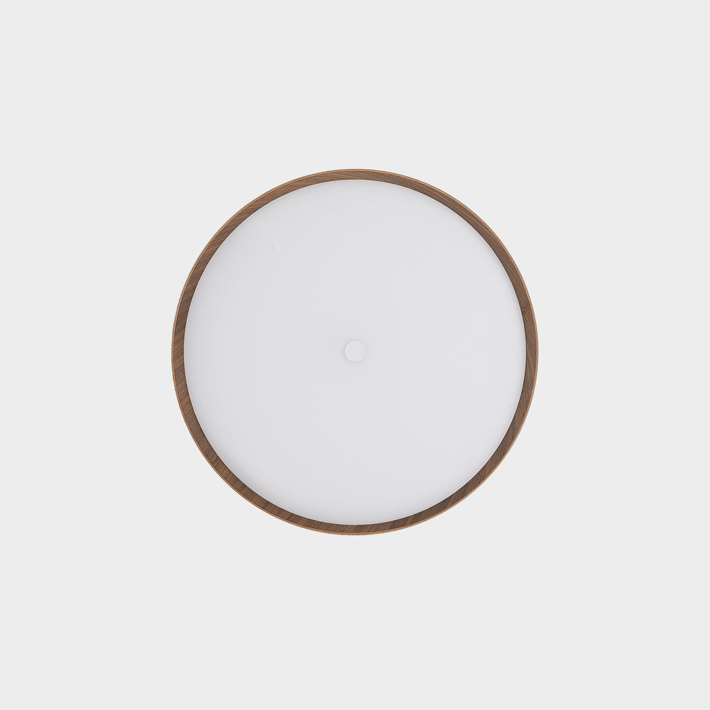 Plafoniera led da soffitto in legno colore faggio o noce