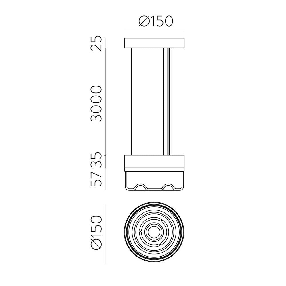 Lampada a sospensione nera design  moderna led 10W 2700K
