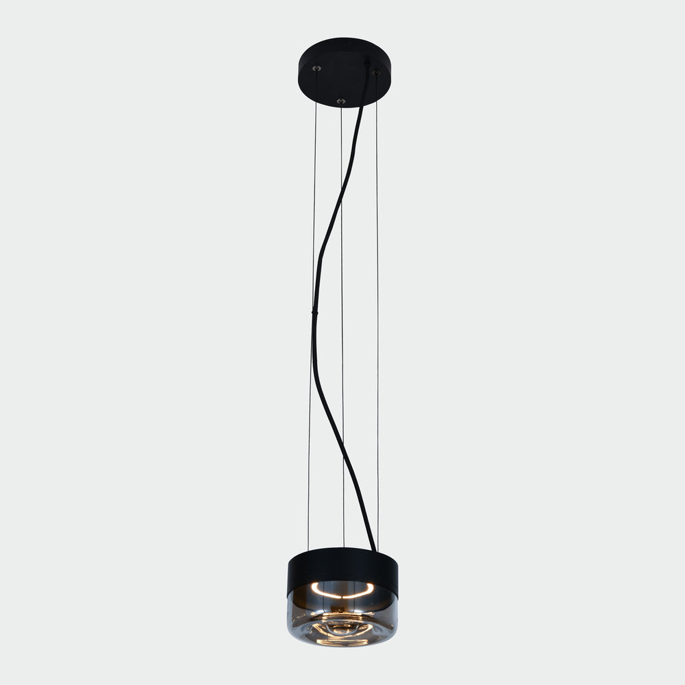 Lampada a sospensione nera design  moderna led 10W 2700K
